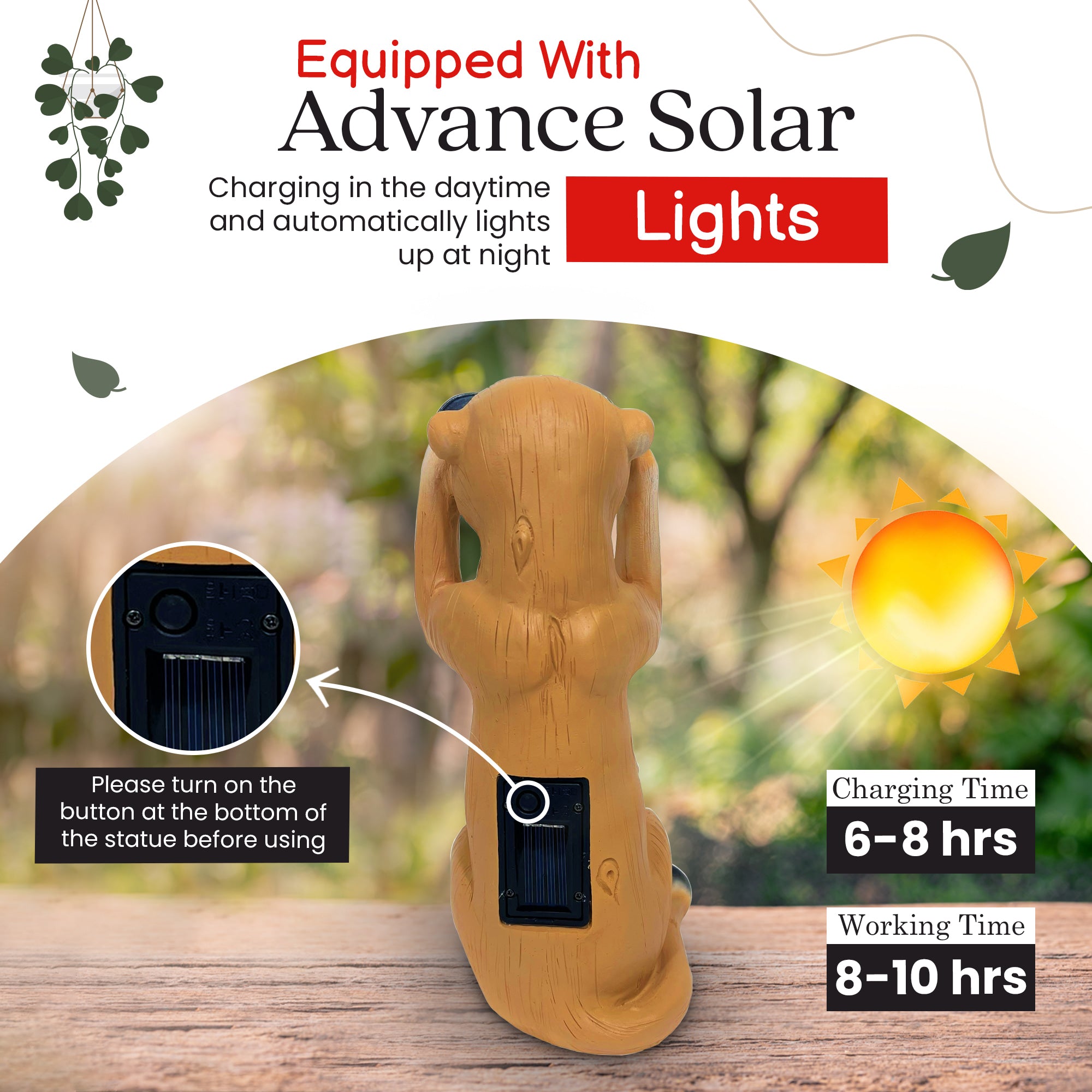 Solar powered Meerkat with light up Binoculars - Image 2