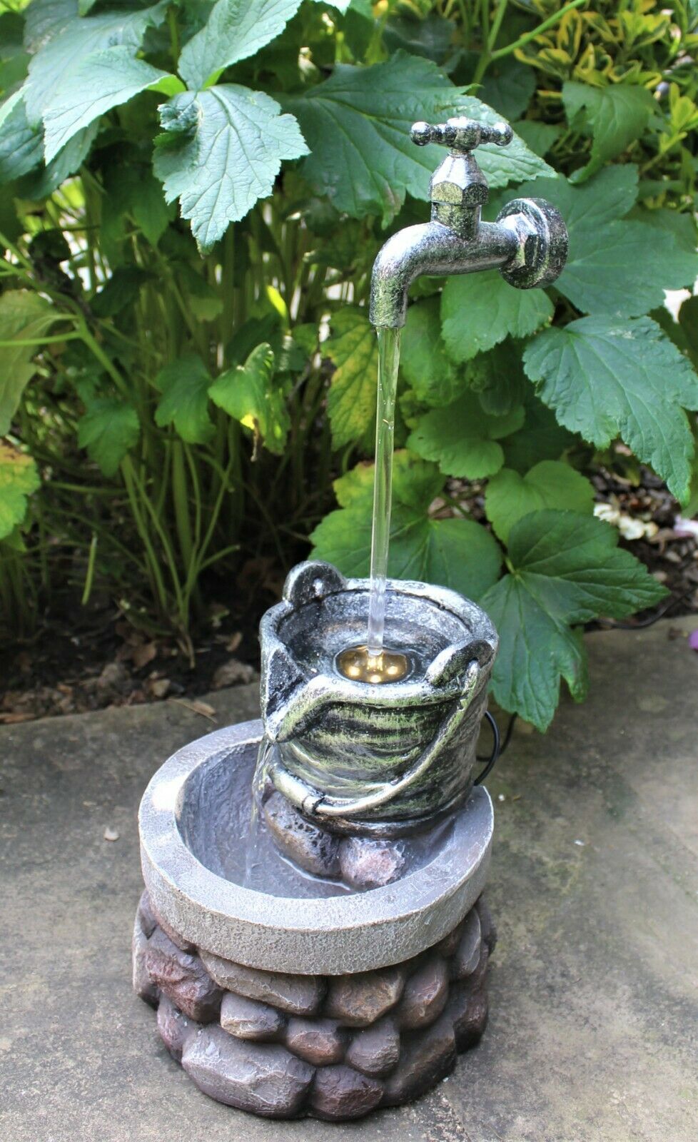 Garden Tap LED Water Feature Fountain - Image 3