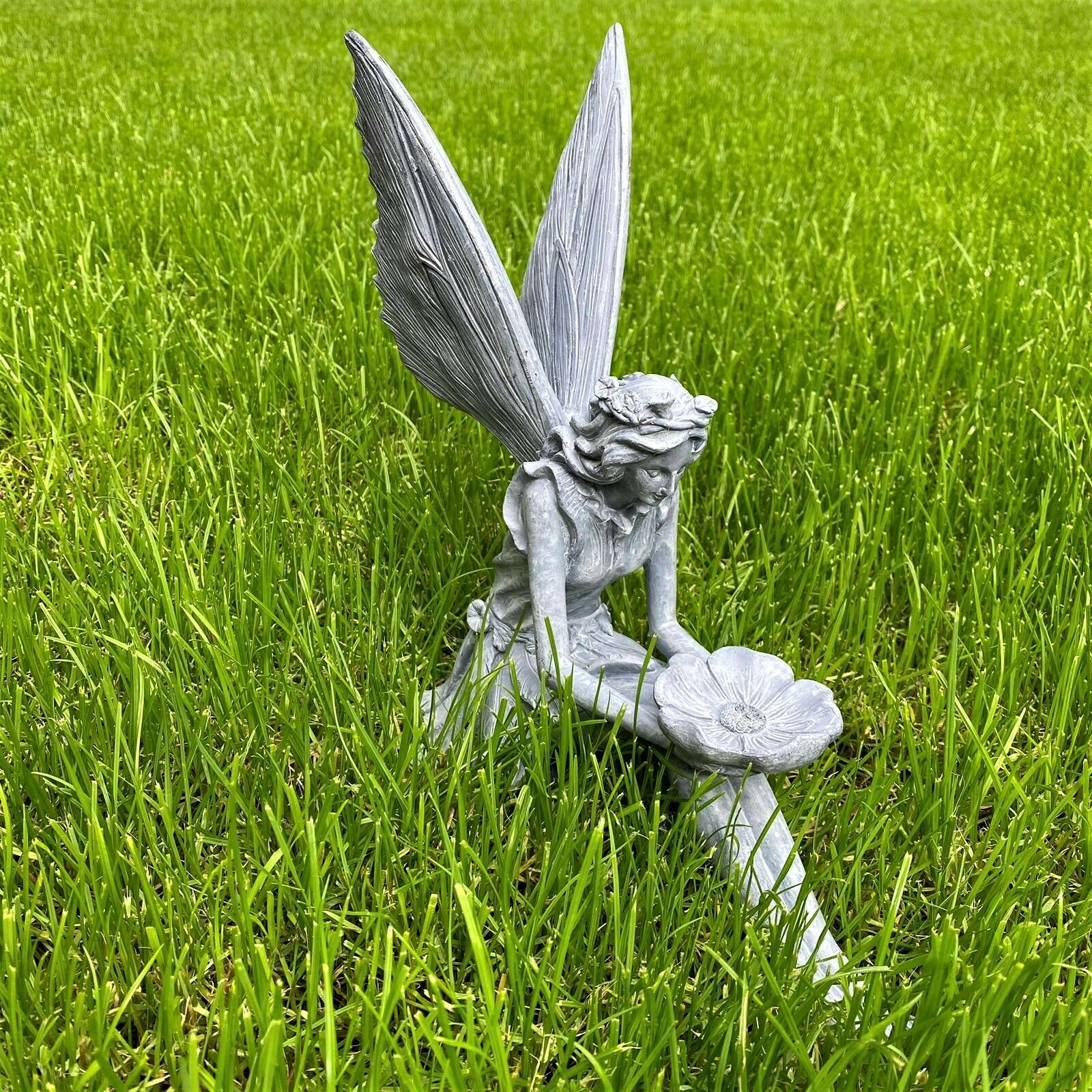 Large Grey Fairy Garden Sculpture 30cm - Image 7