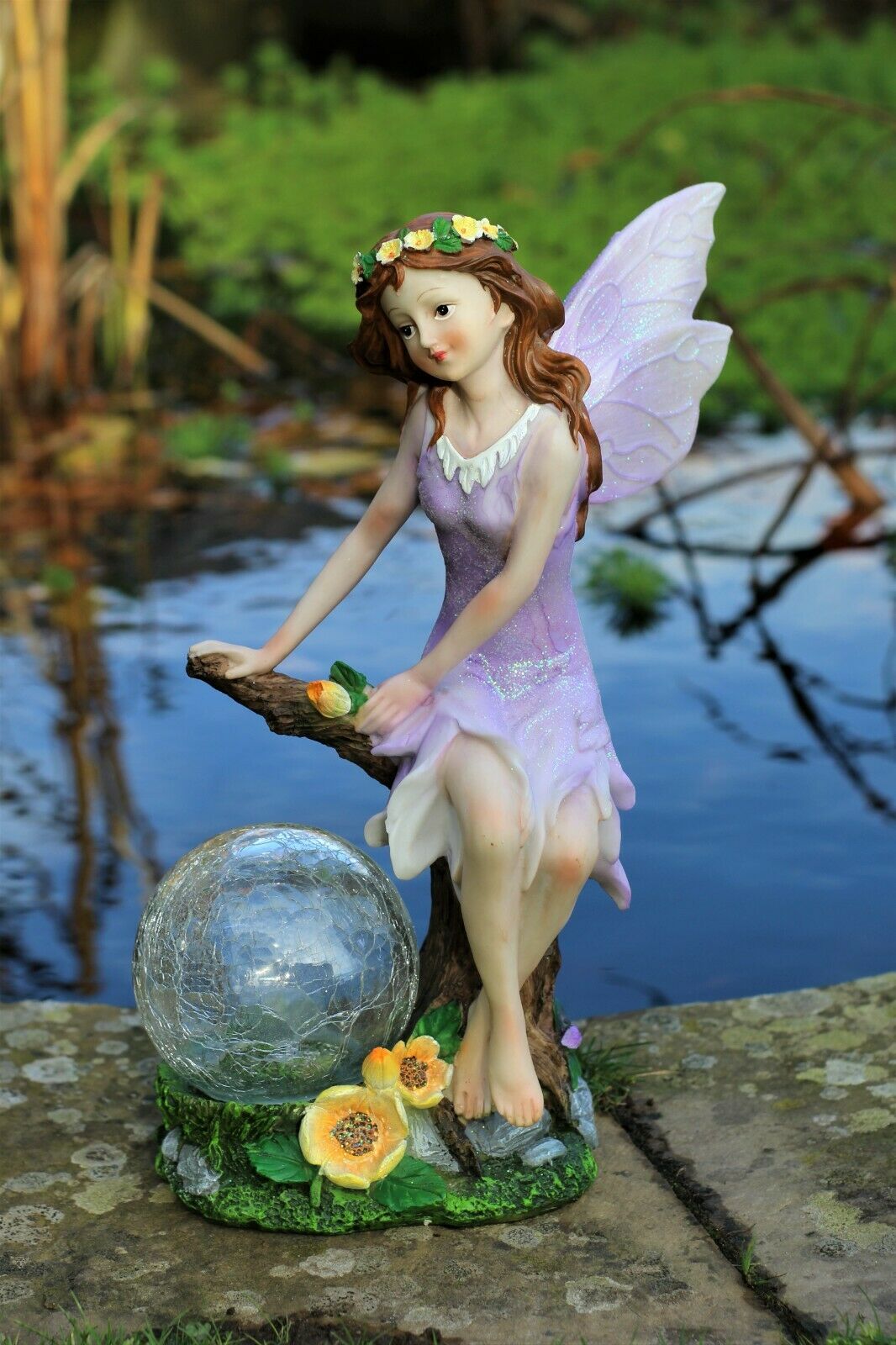 Solar Sitting Fairy Garden Ornament - Image 6
