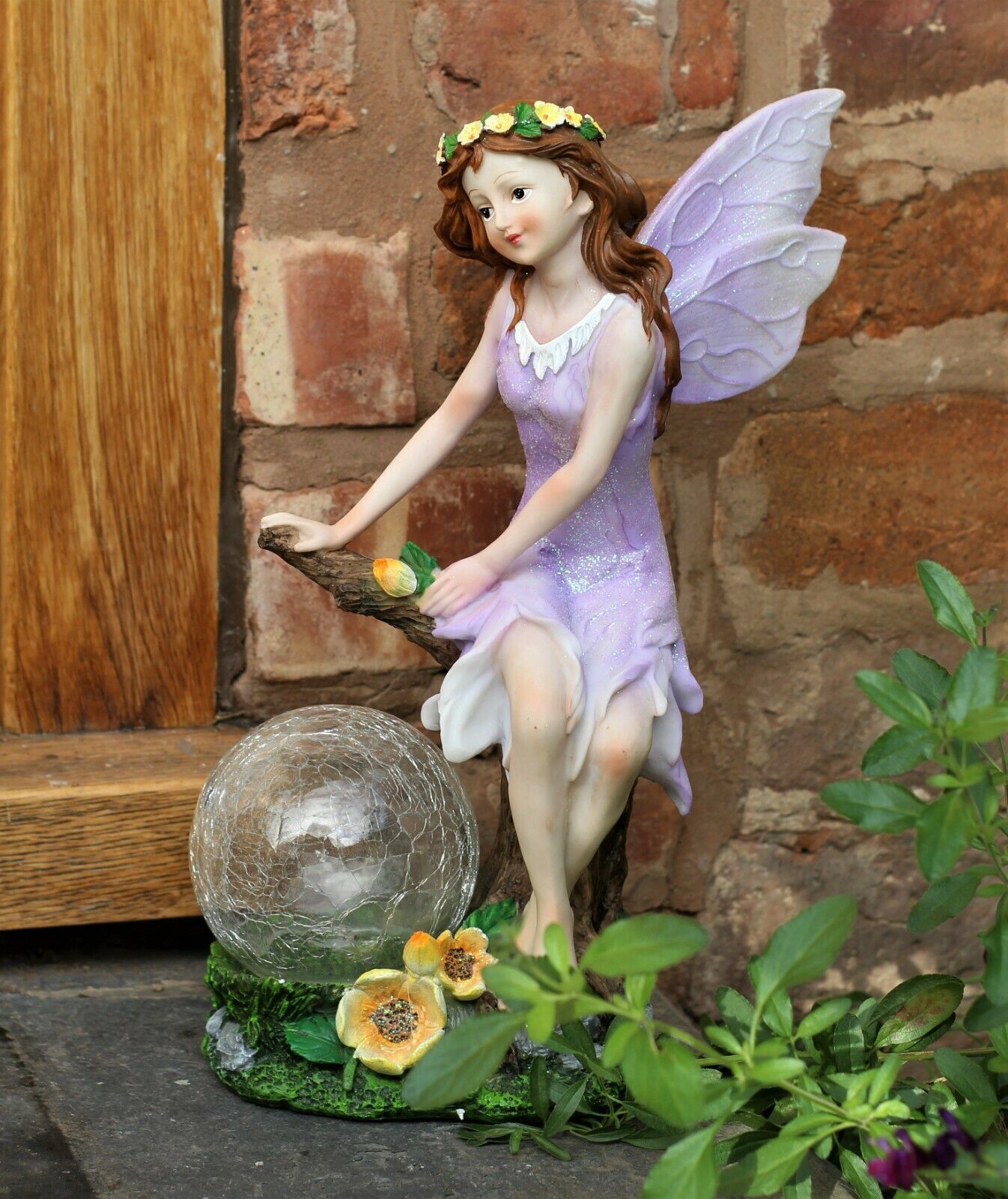 Solar Sitting Fairy Garden Ornament - Image 3