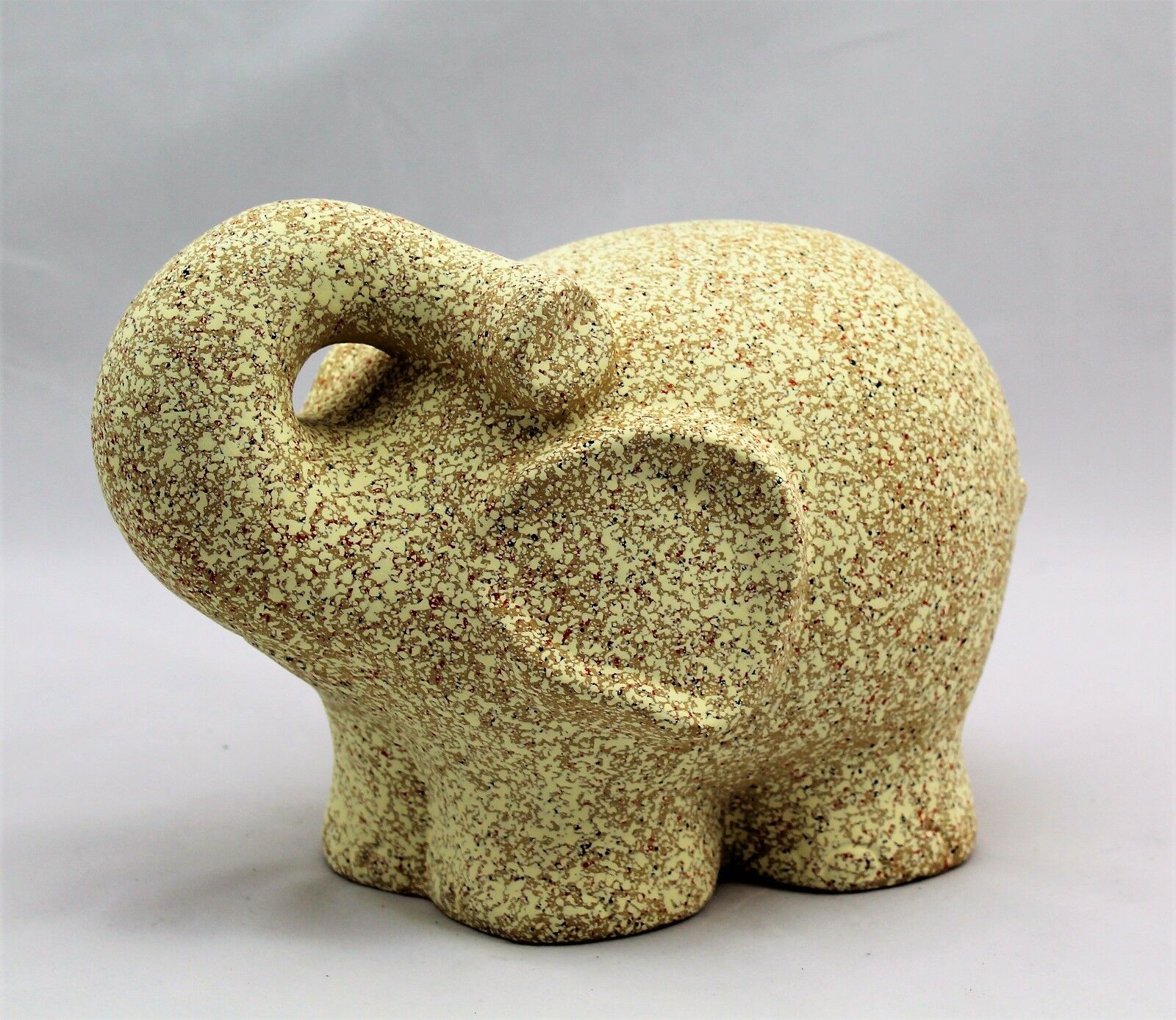 Stone Terracotta Finish Elephant Ornament - Image 3