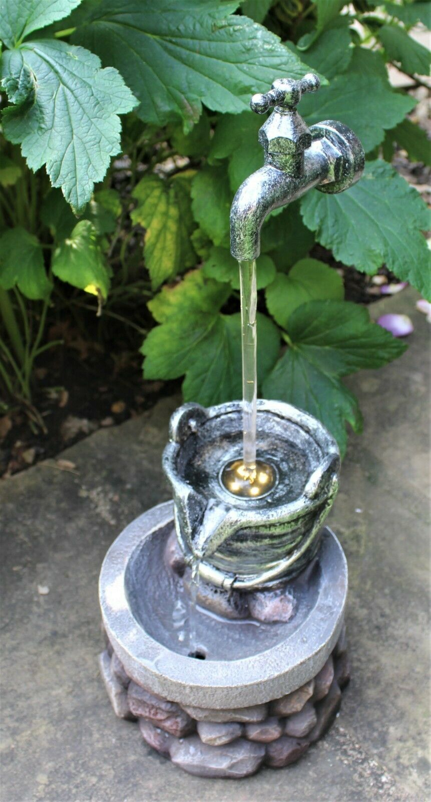 Garden Tap LED Water Feature Fountain - Image 8