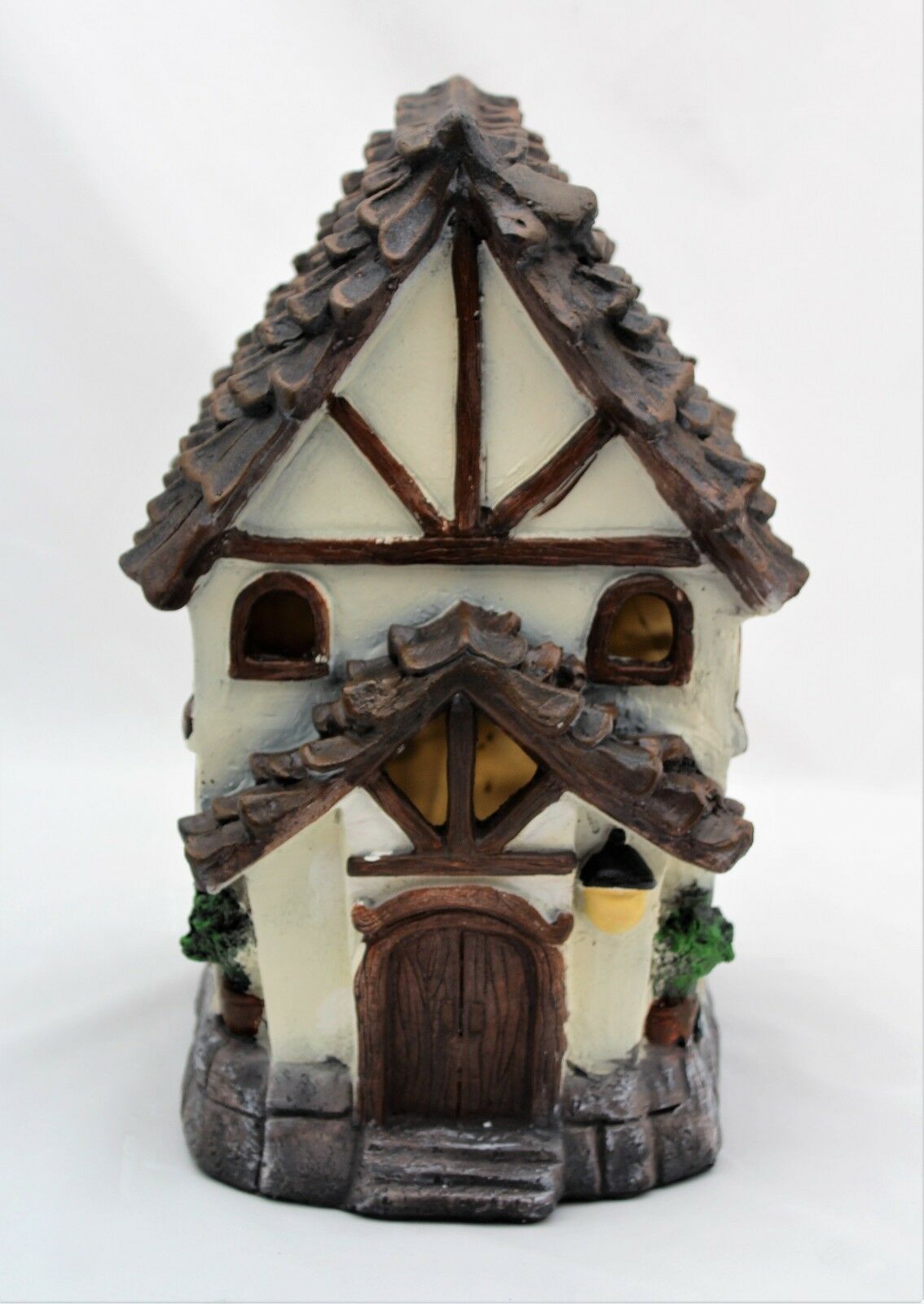 Large Solar Powered Fairy House - Tudor Style - Image 11
