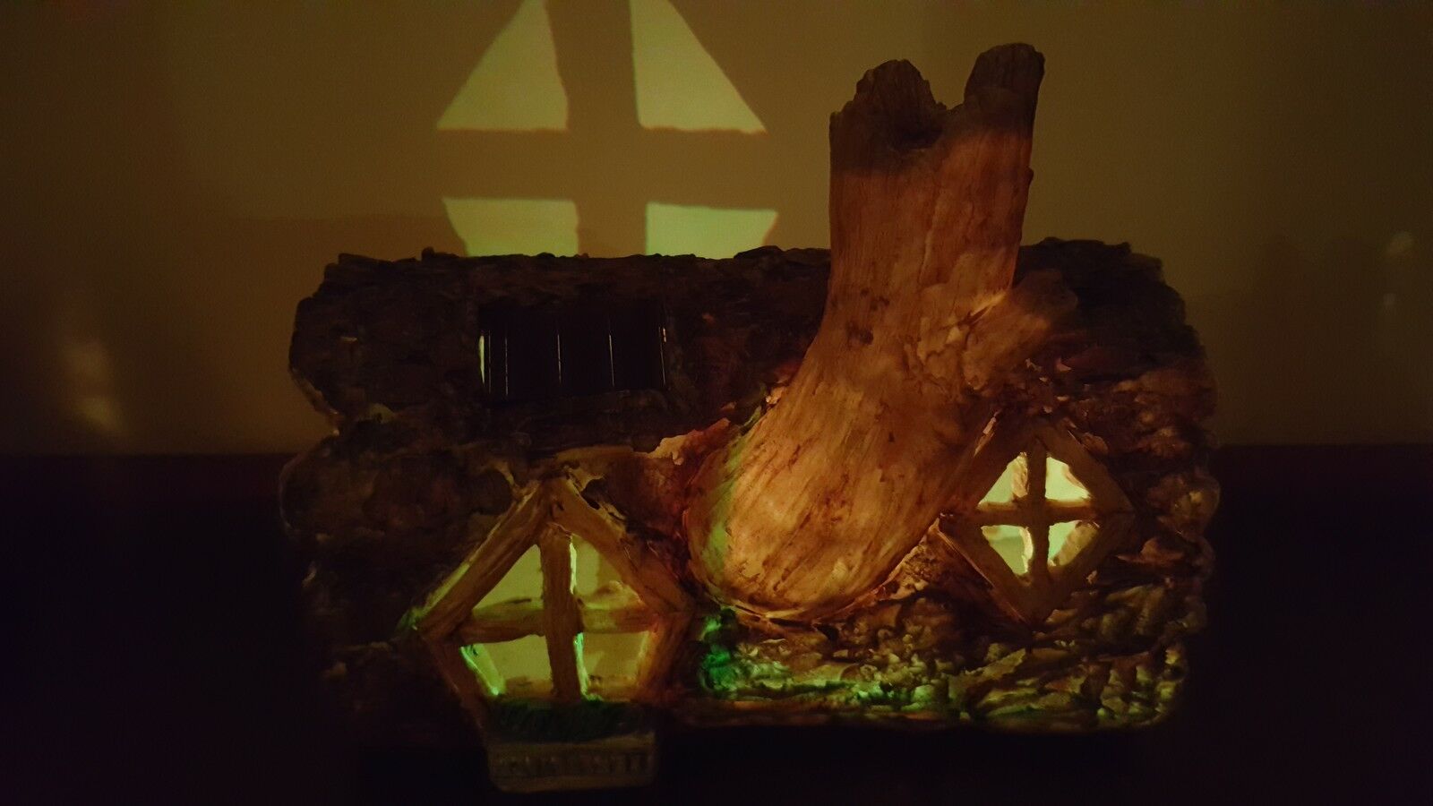 Solar Powered Log Mystical Fairy House - Colour Changing - Image 8