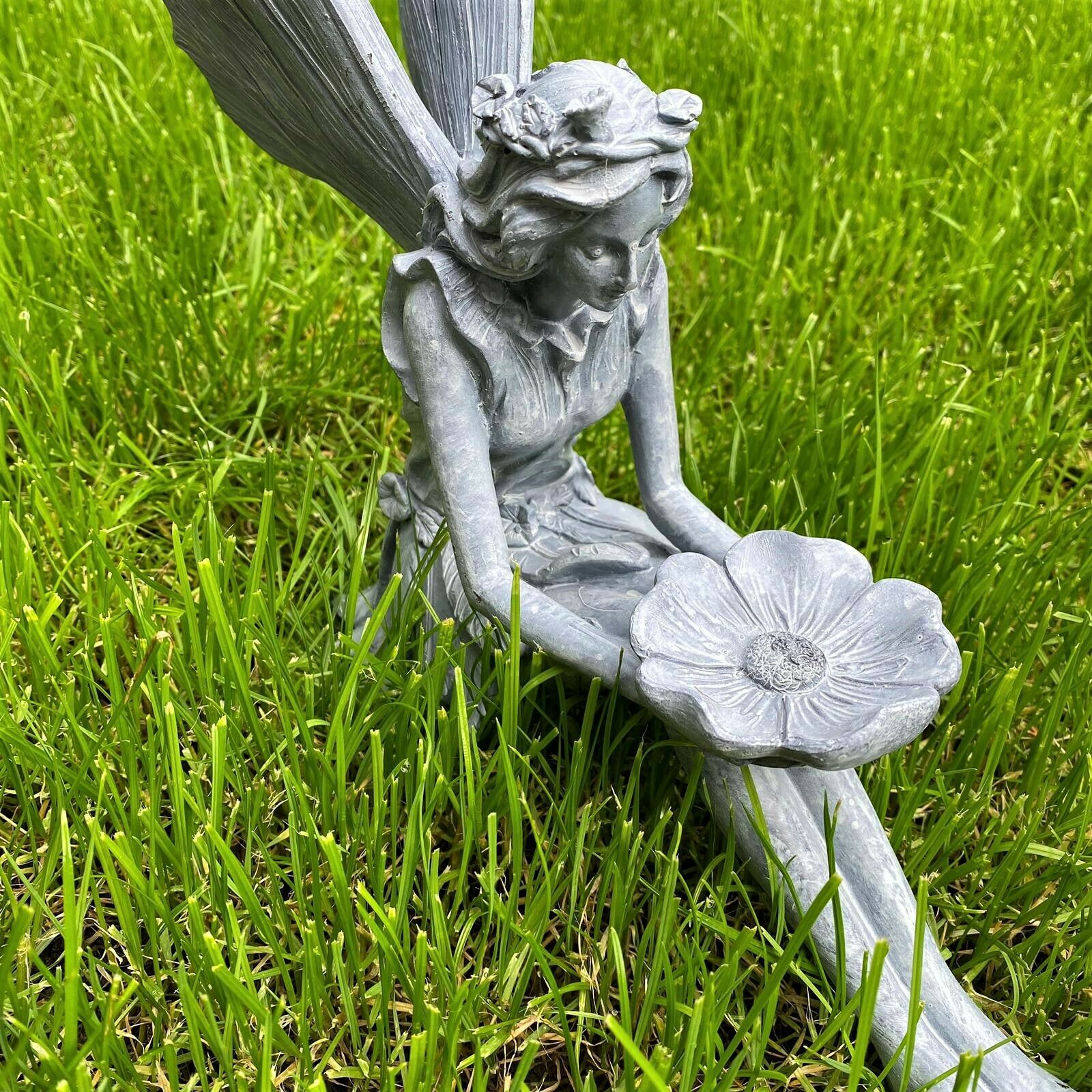 Large Grey Fairy Garden Sculpture 30cm - Image 10
