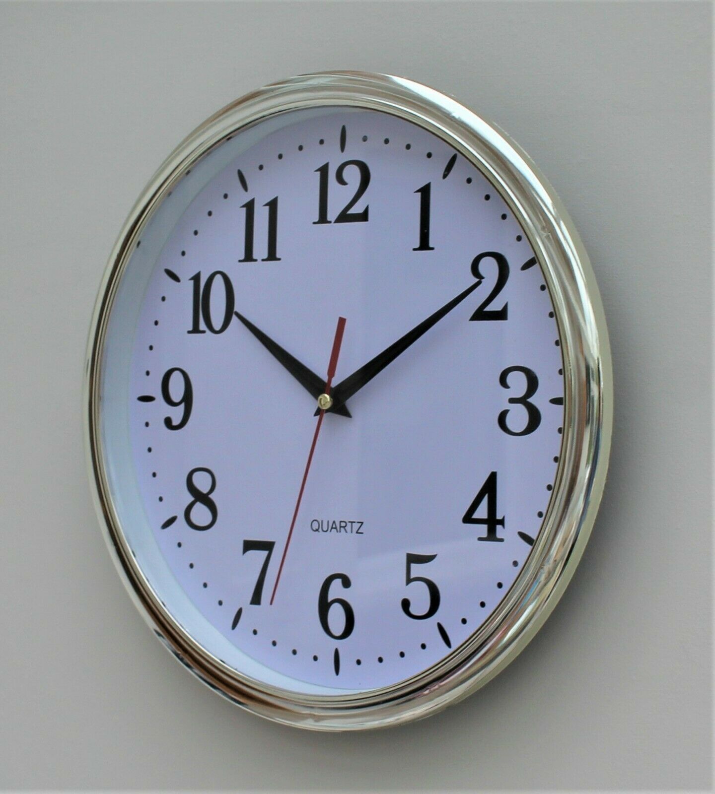 Chrome Chic Wall Clock - Image 3