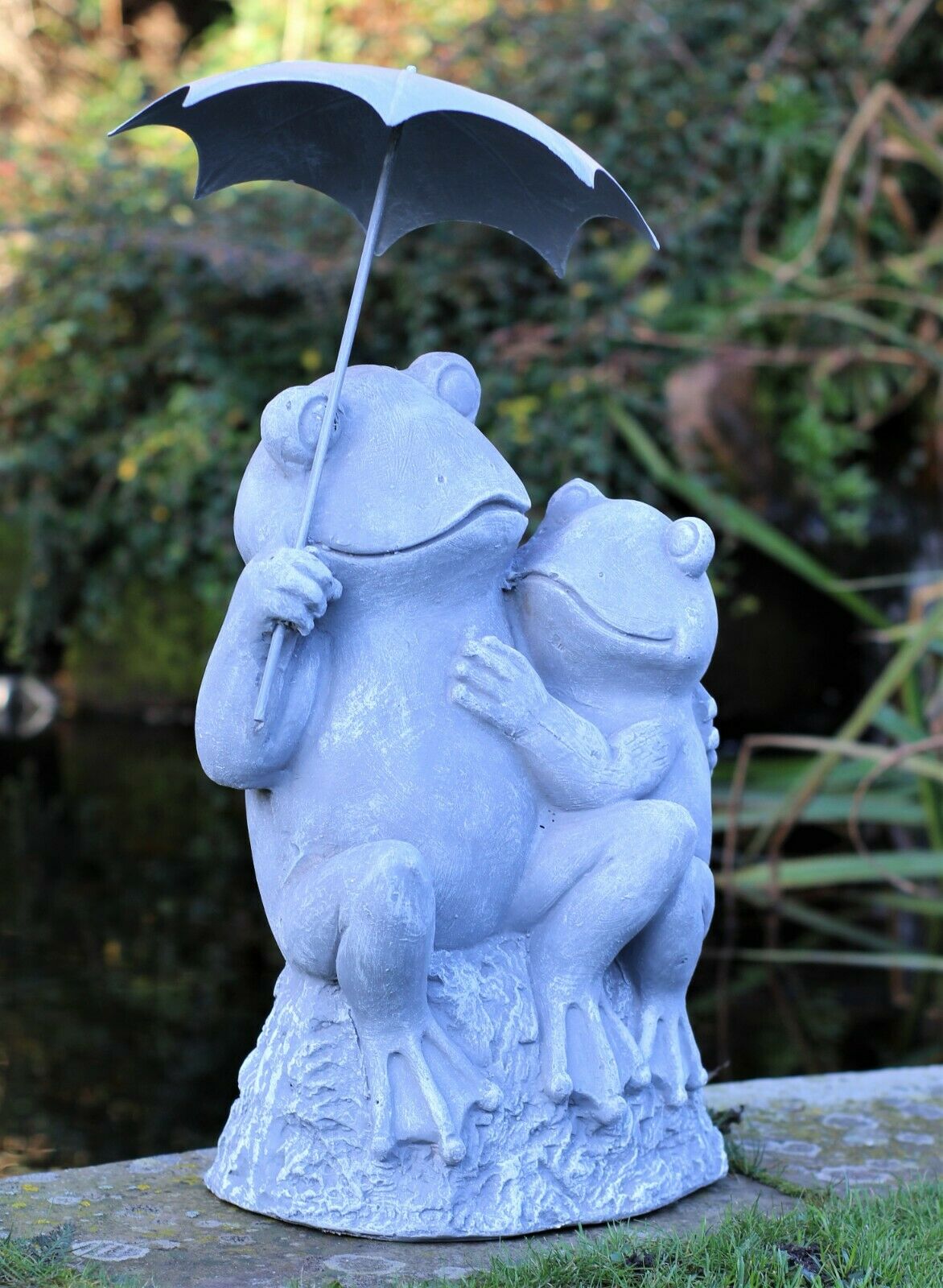 Pair of Grey Garden Frogs - Image 11