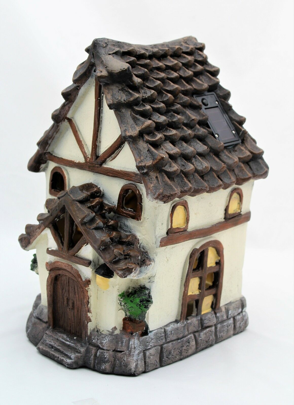 Large Solar Powered Fairy House - Tudor Style - Image 8