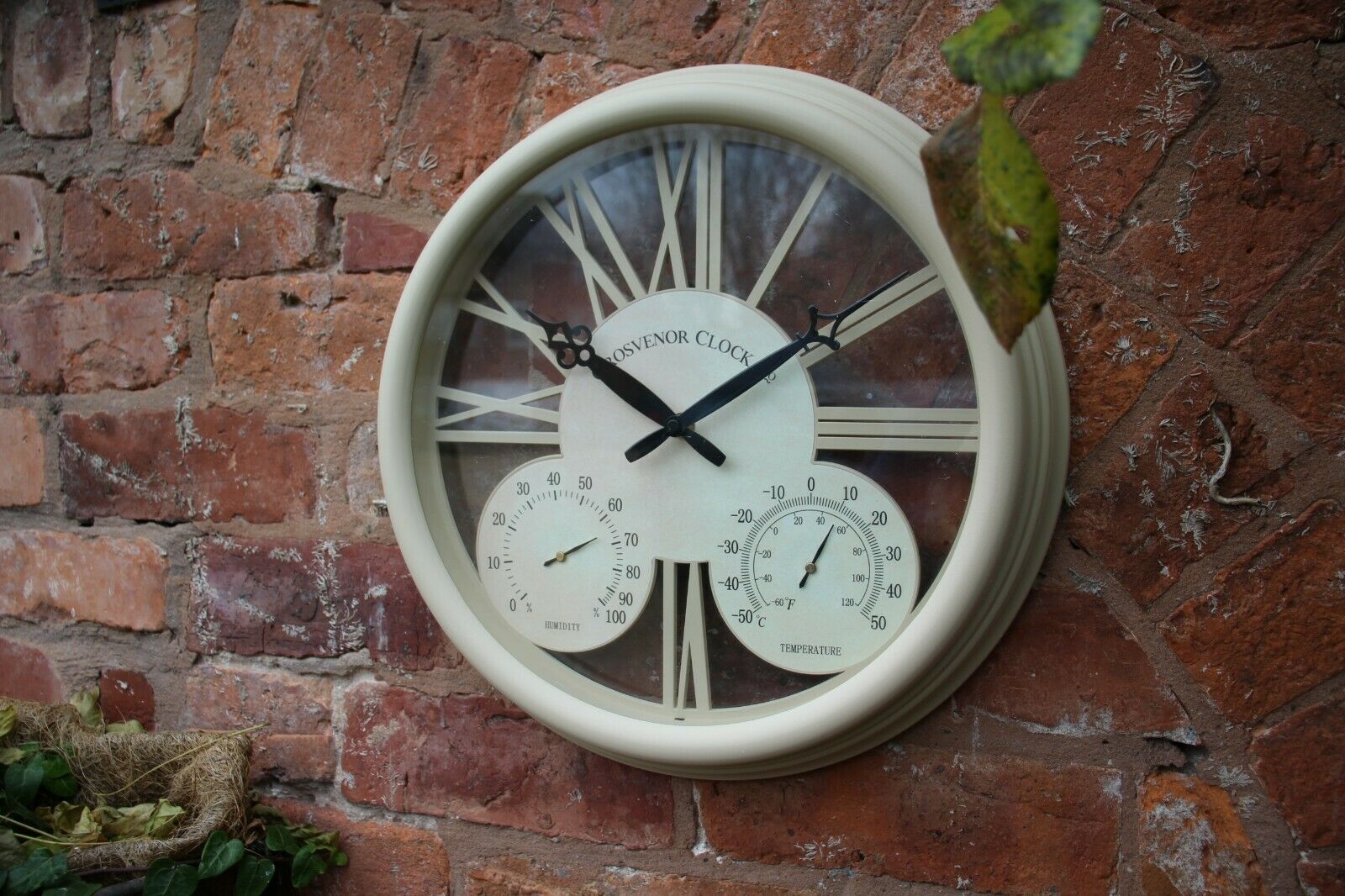 Vintage Styled Outdoor Garden Clock with Thermometer and Hygrometer - Image 7