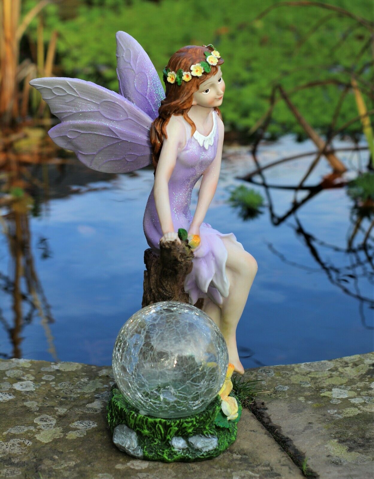 Solar Sitting Fairy Garden Ornament - Image 7
