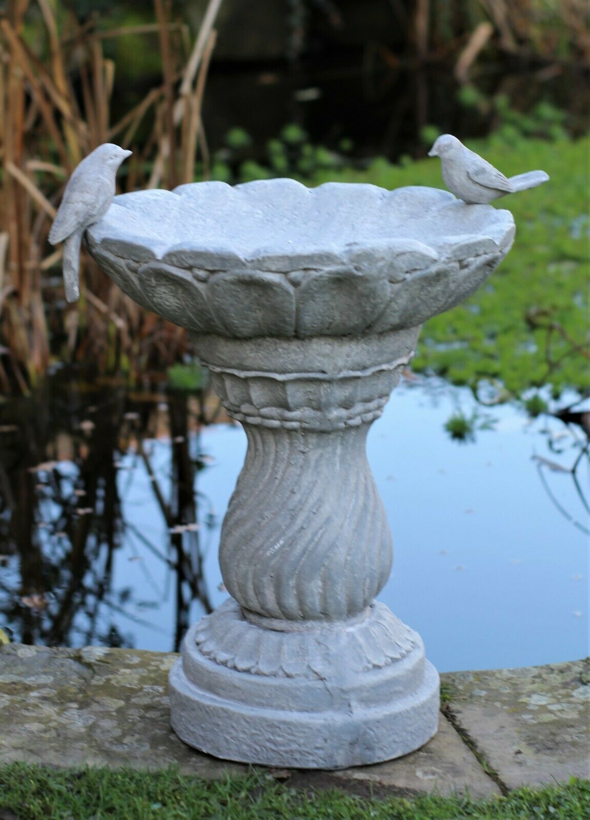 Slate Grey Bird Bath Bowl - Image 7
