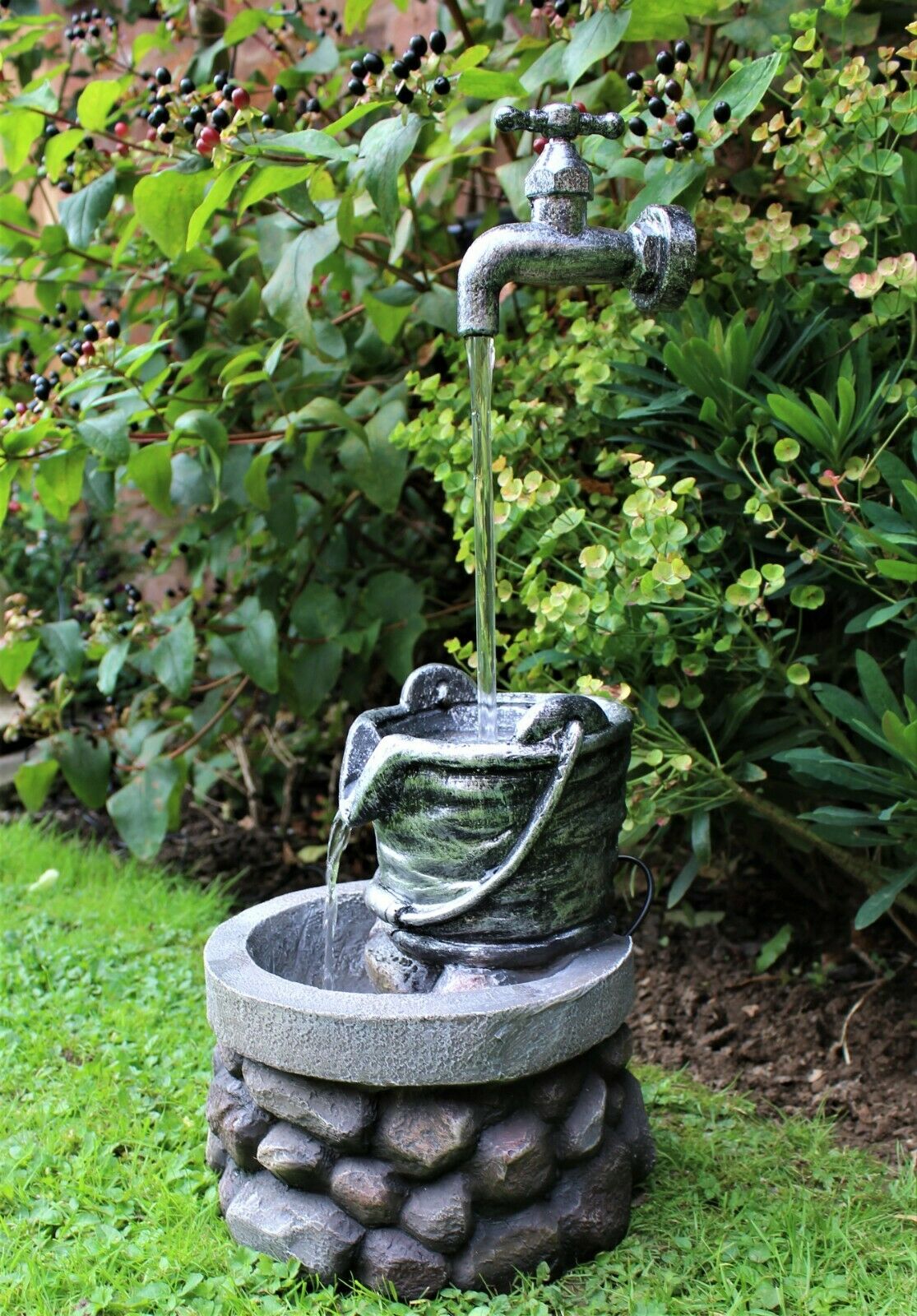 Garden Tap LED Water Feature Fountain - Image 5