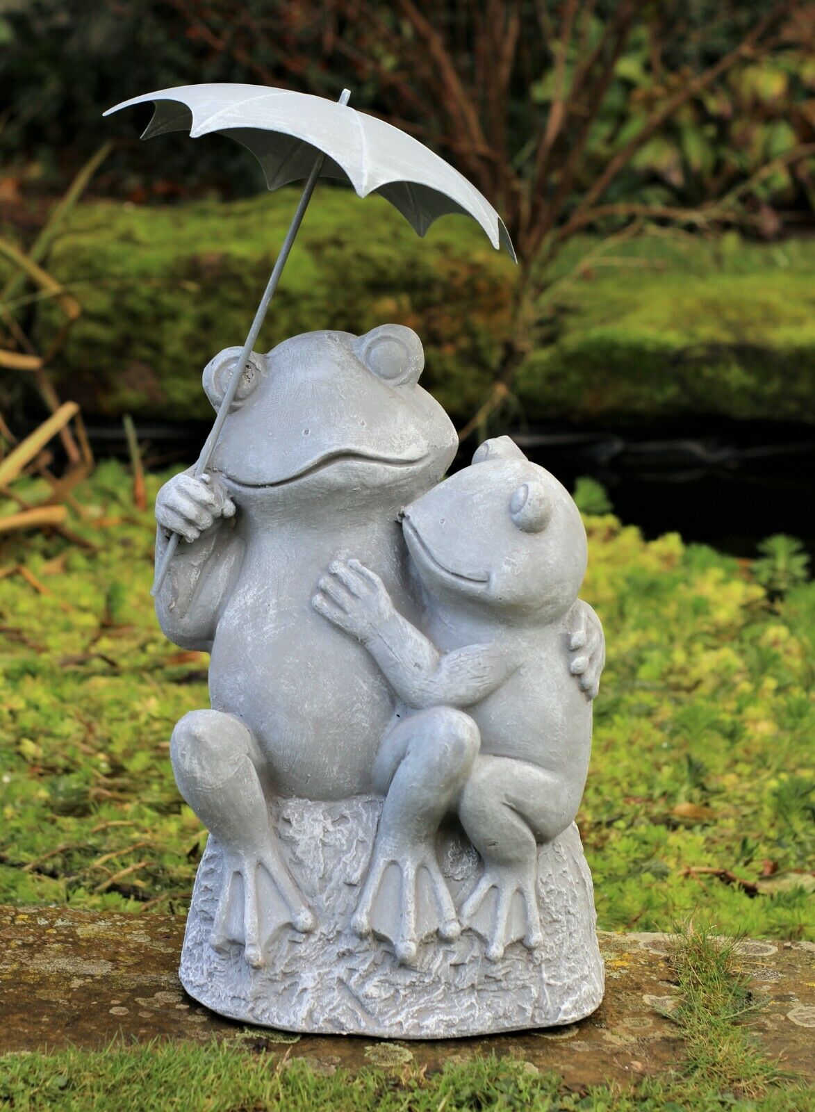 Pair of Grey Garden Frogs - Image 7