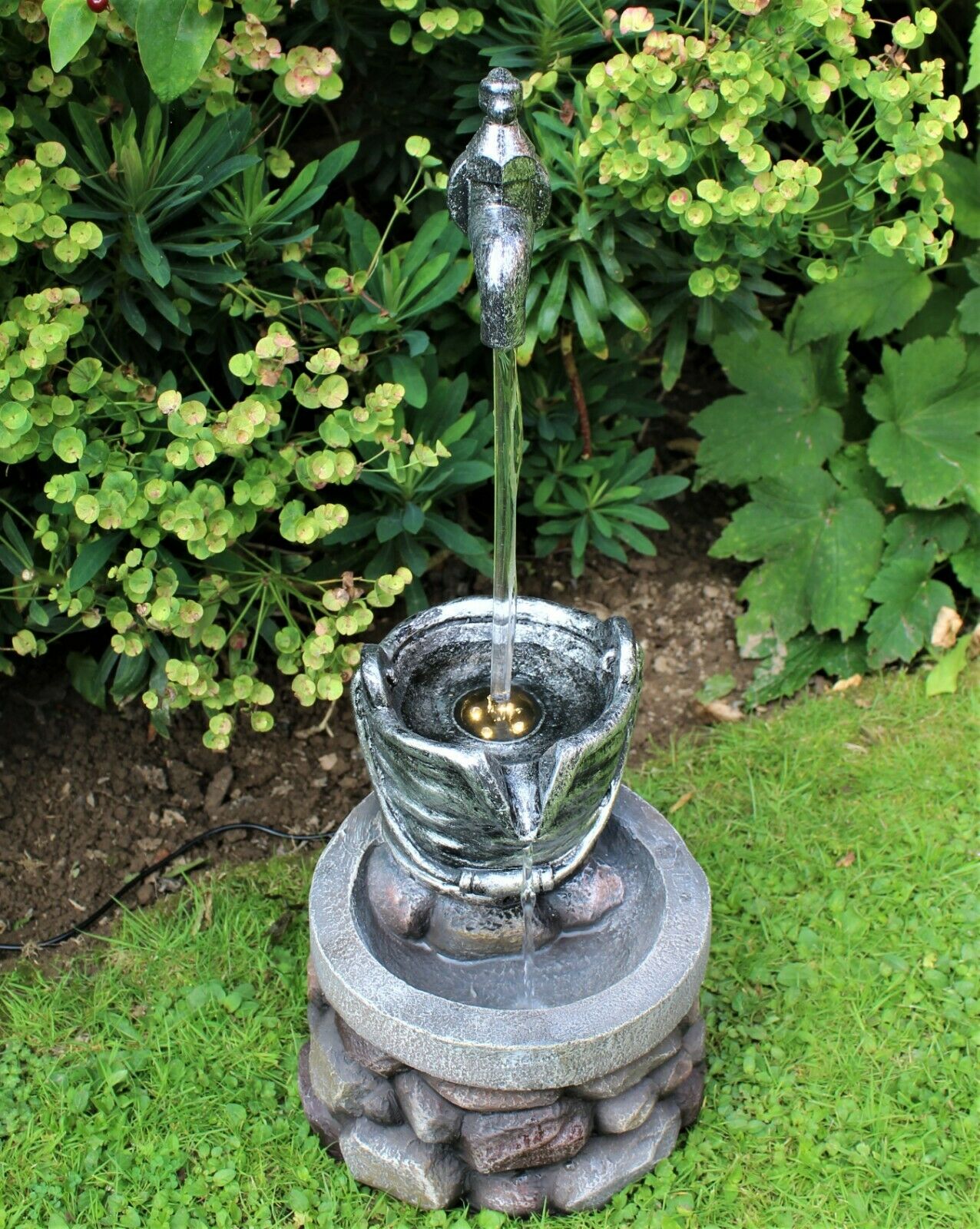 Garden Tap LED Water Feature Fountain - Image 6