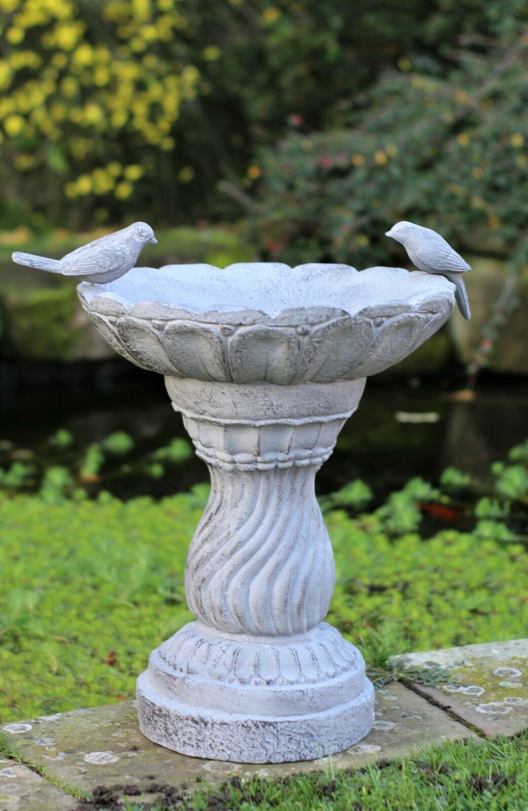 Slate Grey Bird Bath Bowl - Image 12
