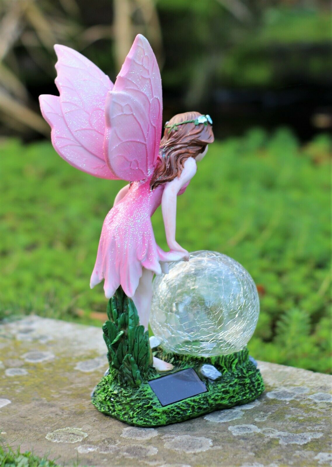 Solar Fairy with a Glass Ball Garden Ornament - Image 6