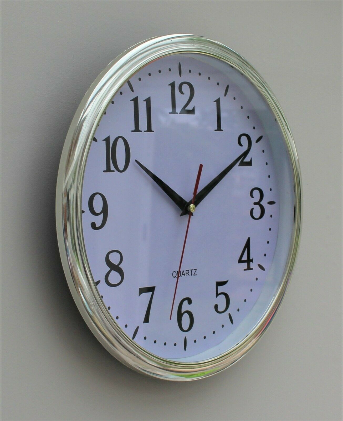 Chrome Chic Wall Clock - Image 2
