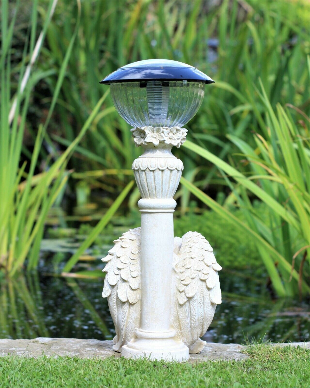 LED Solar Cherub Garden Ornament - Image 6