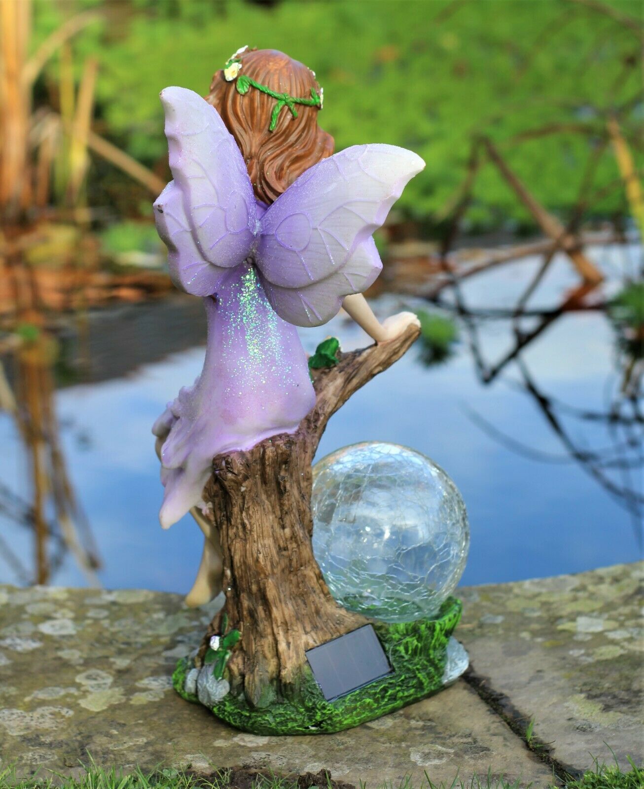 Solar Sitting Fairy Garden Ornament - Image 4