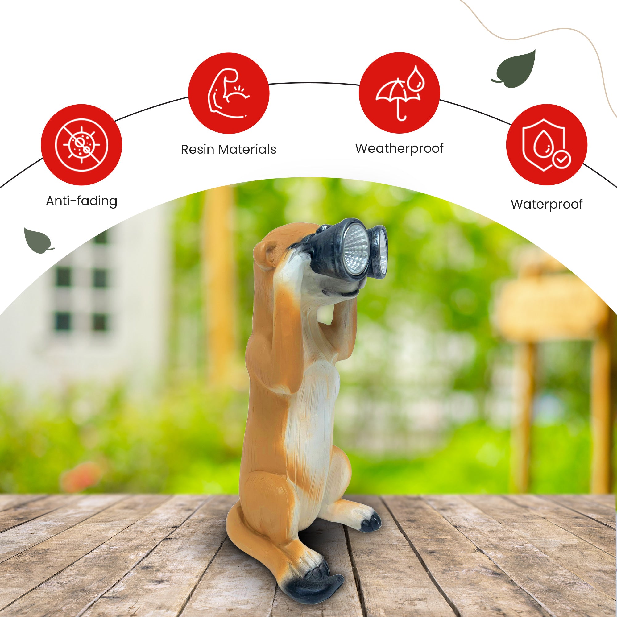 Solar powered Meerkat with light up Binoculars - Image 5