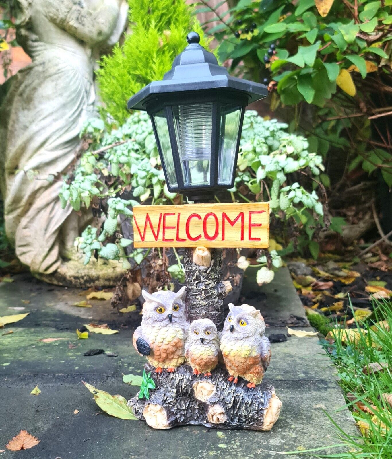 Solar Powered Owl Welcome Ornament - Image 2