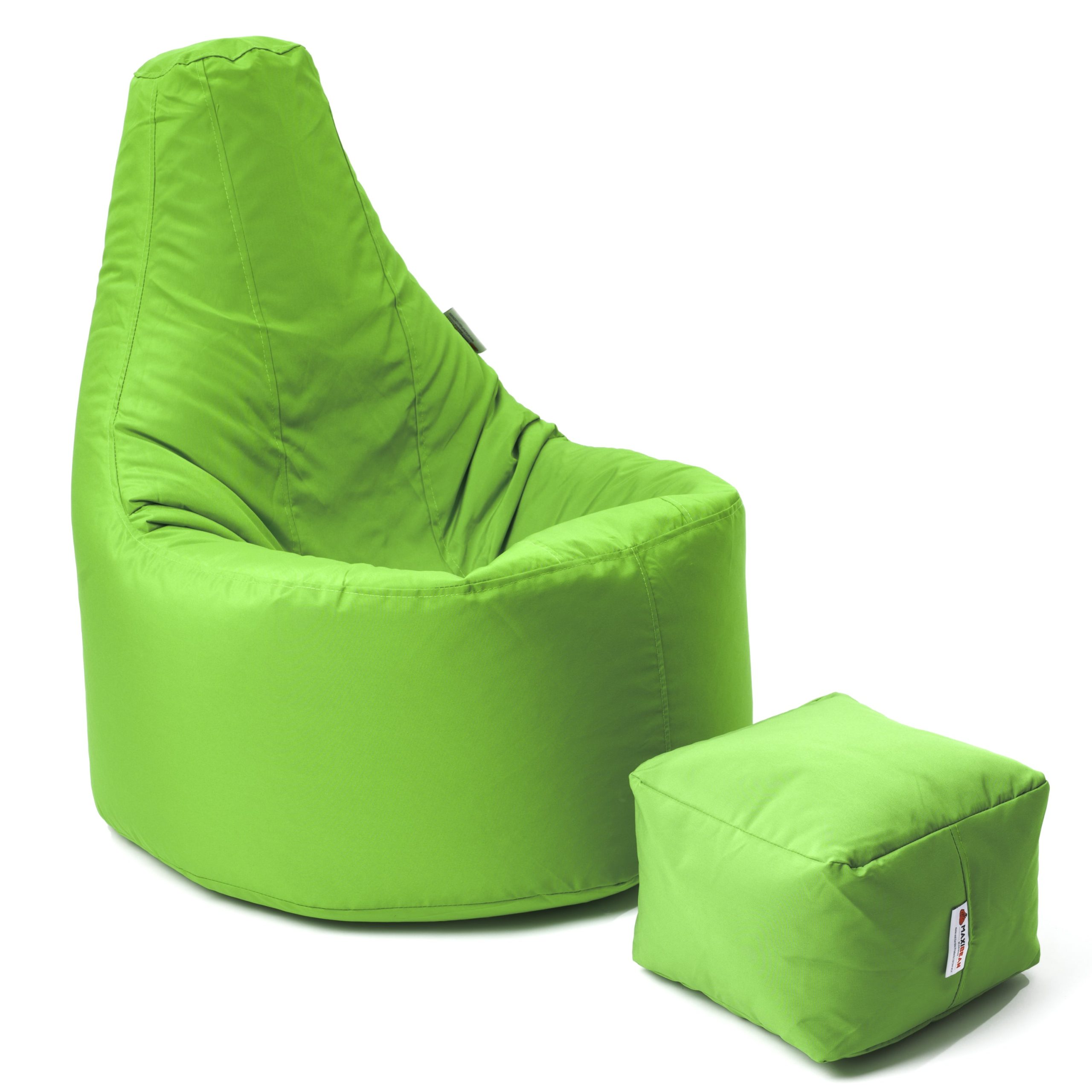 Large Beanbag Chair with Footstool - Image 4