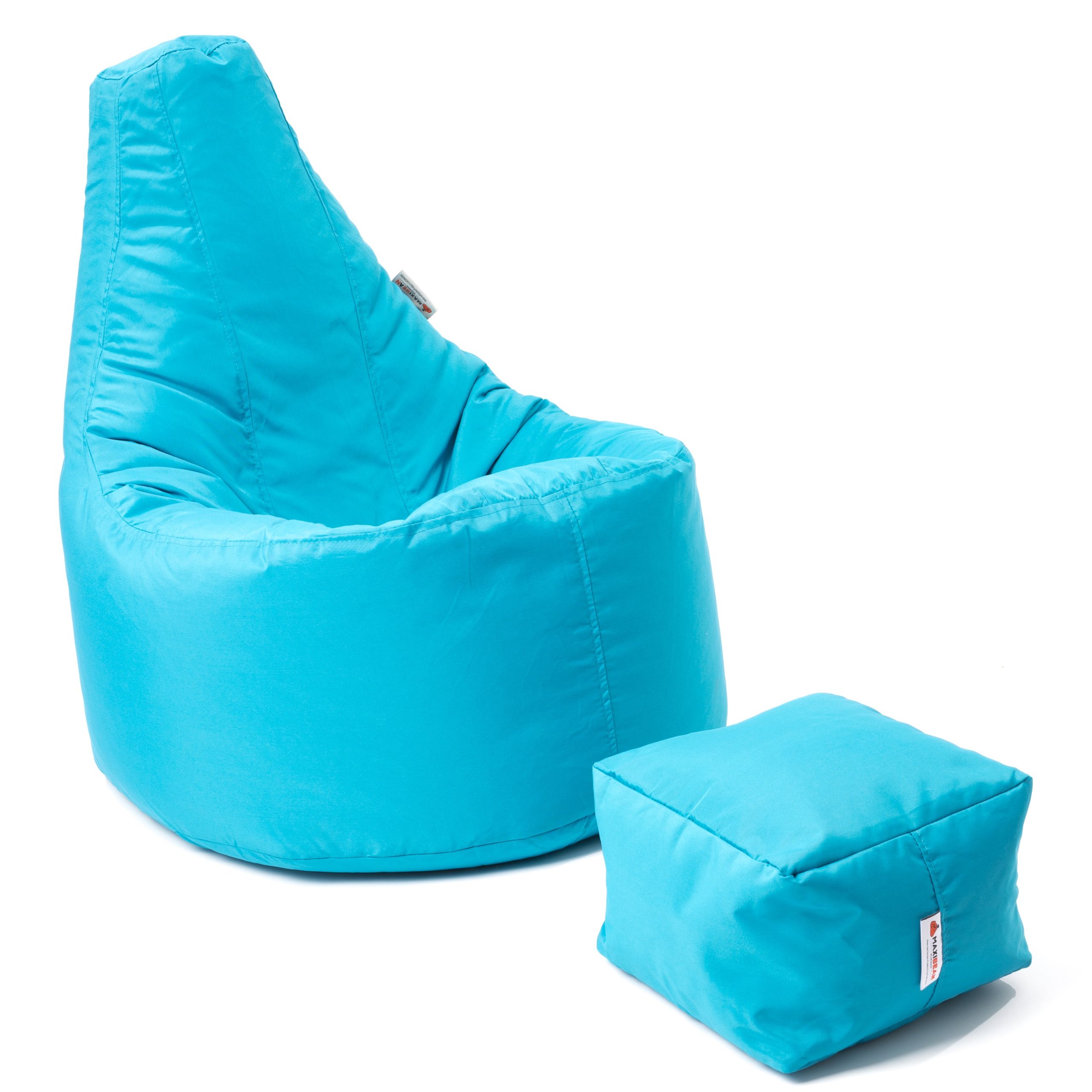 Large Beanbag Chair with Footstool - Image 3